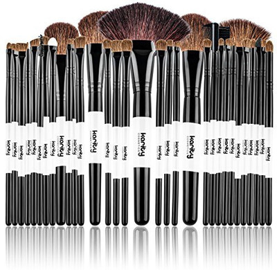 

Karity Cosmetics Professional Vegan Eco Kit Synthetic Bristles With Wooden Handle, With Pouch Case Bag(Pack of 32)