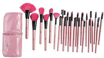 

Joly Fashion Pro Makeup Brushes Cosmetic Eyeshadow Foundation Concealer Make Up Brush Set With Bag (pink)(Pack of 24)