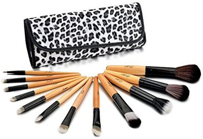 

Glow 12 Make Up Brushes Set In Leopard Print Case(Pack of 12)