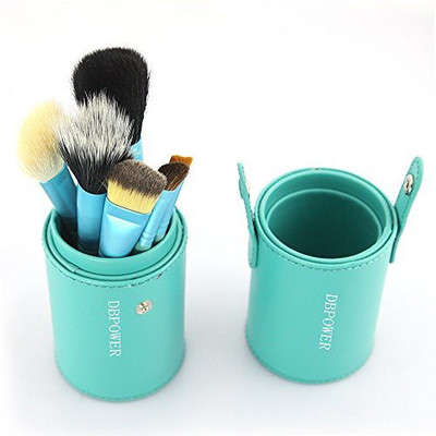 

Dreamall Eyeshadow Lip Foundation Powder Comestic Tool Comestic Brush Makeup Set+cup Holder Leather Case(Pack of 12)