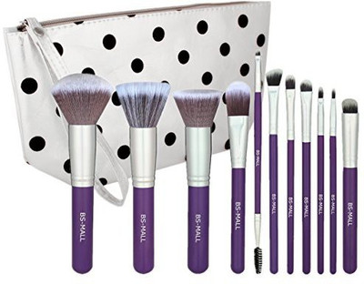 

Bs-Mall Premium Synthetic Duo Fibre Blush Blending Set(silver Purple)(Pack of 11)