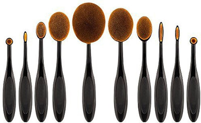 

Yoseng New Fashionable Super Soft Oval Toothbrush Foundation Brushes(Pack of 10)
