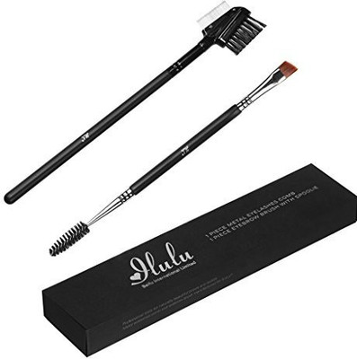 

Ilulu Metal Eyelash Comb And Eyebrow Brush With Spoolie, Professional(Pack of 2)