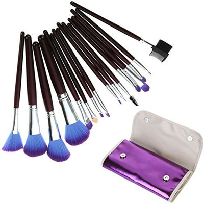 

Sarasweet Beauty Professional Cosmetic Makeup Make Up Brush Brushes Set Kit With Purple Bag Case (pouch B)(Pack of 16)