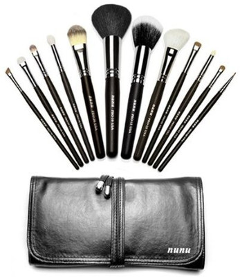 

Nunu Makeup Pro Makeup Brush Set 12 With Luxury Case(Pack of 12)