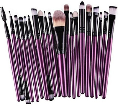 

Melady Multi-function Purple+black Pro Cosmetic Powder Foundation Eyeshadow Eyeliner Lip Sets(Pack of 20)