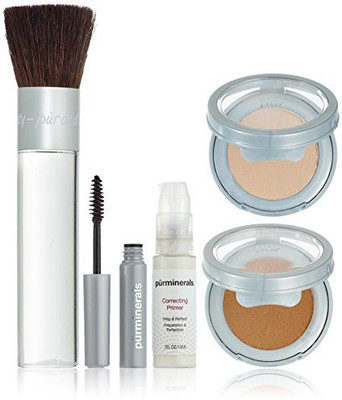 

Pur Minerals Start Now Beauty To Go Collection (primer, Pressed Powder, Mineral Glow, Mascara, Chisel Brush)(Pack of 5)