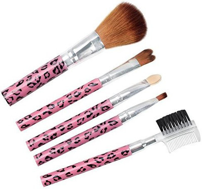 

Niceeshop Professional Cosmetic Eye Face Makeup Tool Brush Kit Travel Set (random Color Dispatched)(Pack of 5)