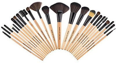 

Acelist Premium Synthetic Kabuki Makeup Brush Kit (burlywood)(Pack of 24)
