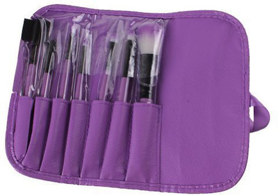 

Valyria Crazycity Professional Makeup Cosmetic Brush Set Kit With Pouch Bag Case ( Purple)(Pack of 7)