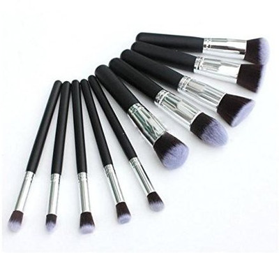 

HOSL Premium Synthetic Hair Cosmetics Foundation Blending Blush Face Powder Brush(Pack of 10)