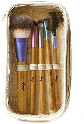 

Icing Pastel Metallic And Bamboo Makeup Brush Set Of 5(Pack of 5)