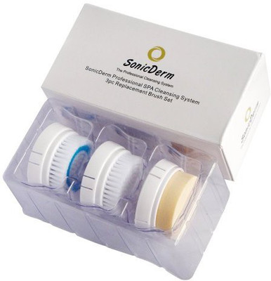 

Sonicderm Professional Cleansing System, Replacement Brush Set For Sd102 Only(Pack of 3)