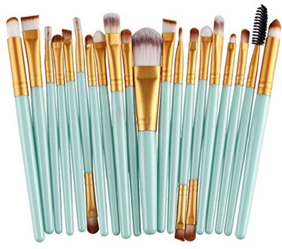 

Melady ®pro Multi-function Cosmetic Powder Foundation Eyeshadow Eyeliner Lip Sets (green-gold)(Pack of 20)