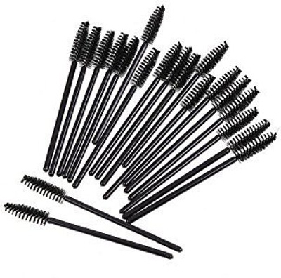 

Kolight ® Makeup Disposable Eyelash Mini Brushes Mascara Wands Applicator ( , Black)(Pack of 100)