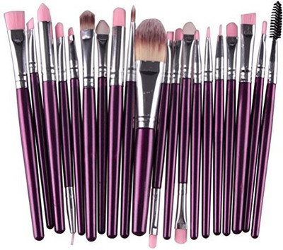 

Melady Multi-function Purple+silver Pro Cosmetic Powder Foundation Eyeshadow Eyeliner Lip Sets(Pack of 20)