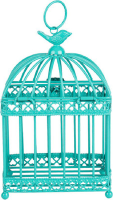

Chumbak Boxy Bird - Small Iron Tealight Holder(Blue, Pack of 1)