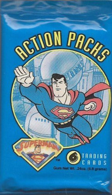 

Superman Action Packs Factory Sealed Trading Card Pack(Multicolor)