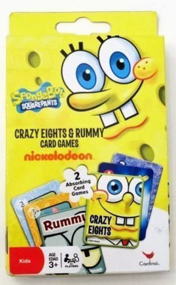 

Nickelodeon Spongebob Squarepants Crazy Eights & Rummy Card Games By(Multicolor)