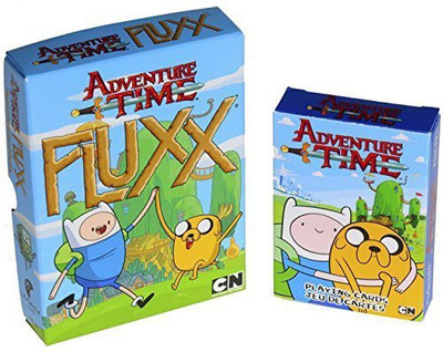

Deluxe Games and Puzzles Adventure Time Fluxx Card Game _ With Bonus Adventure Time Playing Cards(Multicolor)