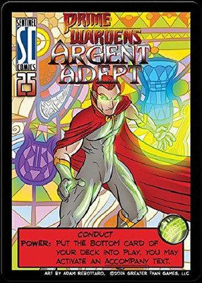 

Greater Than Games Sentinels Of The Multiverse : Prime Warden Hero Expansion Promo - Prime Warden Argent Adept(Multicolor)