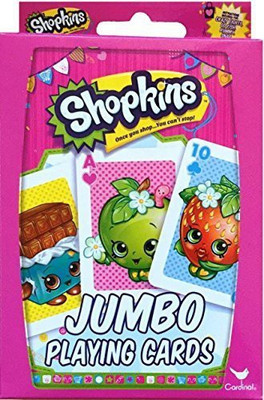 

Shopkins Jumbo Playing Cards Once You Shop You Can'T Stop(Multicolor)