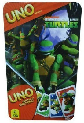

5Star-TD Uno Card Game In Tin Box: Tmnt Teenage Mutant Ninja Turtles(Multicolor)