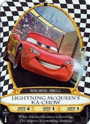 

Magic Kingdom Sorcerers Mask Of The Game, Walt Disney World - Card #29 - Lightning Mcqueen'S Ka-Chow(Multicolor)