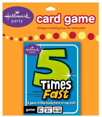 

Hallmarc 5 Times Fast Card Game Party Accessory(Multicolor)