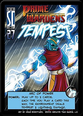 

Greater Than Games Sentinels Of The Multiverse : Prime Warden Hero Expansion Promo - Prime Warden Tempest(Multicolor)