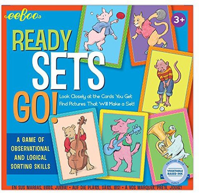 

eeBoo Ready Sets Go! Card Game(Multicolor)