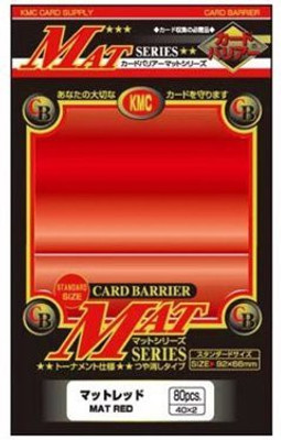 

KMC - 80 Pochettes Card Barrier Mat Series Rouge(Multicolor)