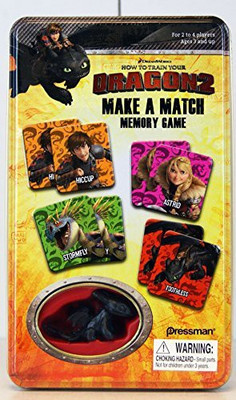 

Pressman Toy How To Train Your Dragon 2 Make A Match Memory Game And Toothless Figurine(Multicolor)
