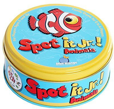 

Blue Orange 00414 Spot It Jr. Animals Memory Game(Blue)