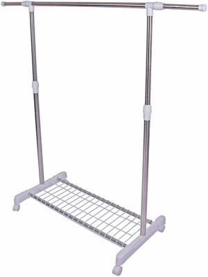 

Brecken Paul Single Pole Telescopic Stainless Steel Floor Cloth Dryer Stand(Steel)