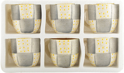

CROCKTO Ceramic(Yellow, Pack of 6)
