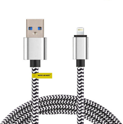 

Mobi Armor DFi Certified Original 3ft Nylon Braided Rugged WHITE Lightning Cable(All Smartphones, Tablets and MP3 player, White, Sync and Charge Cable)
