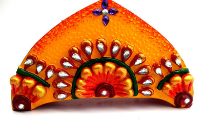 

Little Jaipur 1 Compartments Wood Napkin Holder(Yellow)