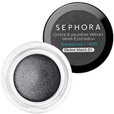 

Sephora Waterproof Velvet Eyeshadow, Divine 01 2 g(Black)