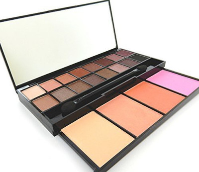 

Mynena Eyeshadow Palette Matte And Shimmer Smoky Eye With Blush And Powder 40 g(Multicolor)
