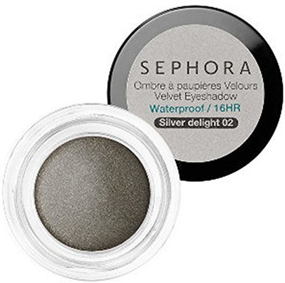 

Sephora Waterproof Velvet Eyeshadow, Delight 02 2 g(Silver)