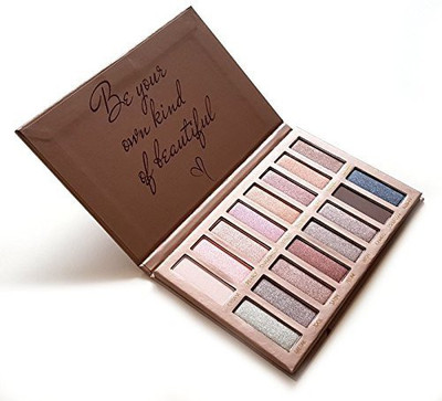 

Lamora Best Pro Eyeshadow Palette Makeup - Matte + Shimmer 16 Colors