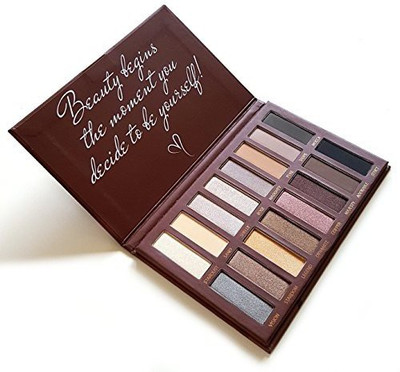 

Lamora Best Pro Eyeshadow Palette Makeup - Matte + Shimmer 16 Colors 50 g(Multicolor)