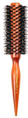 

Dianyi Styling Essentials Natural Boar Bristles Brush With Pin Tail, Round Hair Comb Ruled 2.2-inch