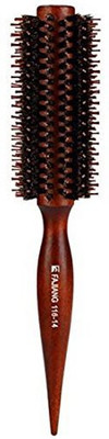 

Minalo Styling Essentials 100% Natural Boar Bristles Hair Brush With Pin Tail, Round Comb Ruled 2.1-inch