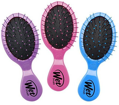 

Wet Brush Multi-pack Squirt Detangler Hair Brushes, Pink/purple/blue