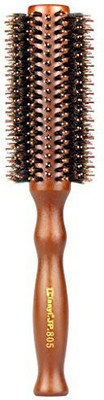 

Dianyi Styling Essentials Natural Boar Bristles Hair Brush, Round Comb Ruled