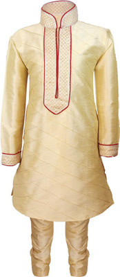 

JBN Creation Boys Festive & Party, Wedding Kurta and Pyjama Set(Gold Pack of 1