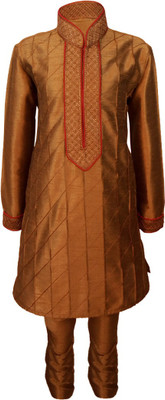 

JBN Creation Boys Festive & Party, Wedding Kurta and Pyjama Set(Brown Pack of 1, Coffee