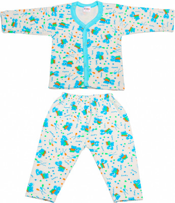 

Littly Top - Pyjama Set For Boys & Girls(Multicolor, Pack of 1, Blue
